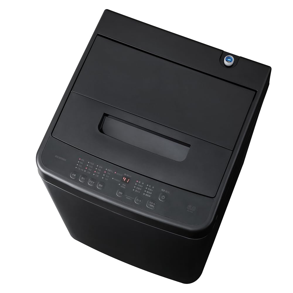 Amazon | アイリスオーヤマ 洗濯機 6.0kg ブラック IAW-T606-B ガチ