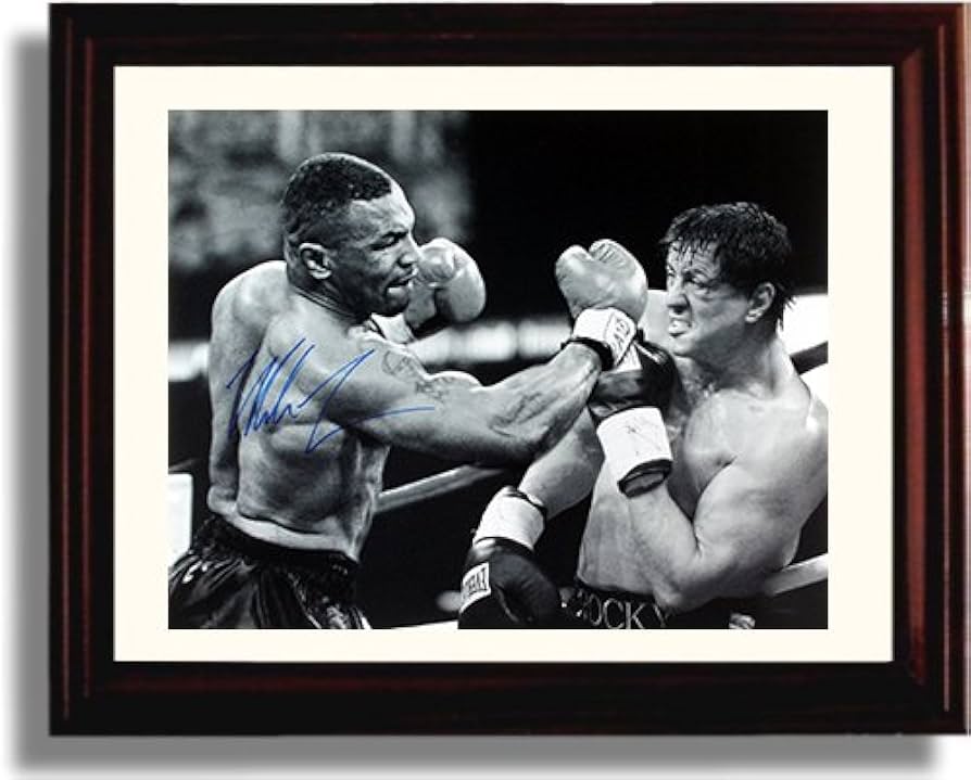 Amazon.co.jp: フレーム入りマイク・タイソンとシルベスター