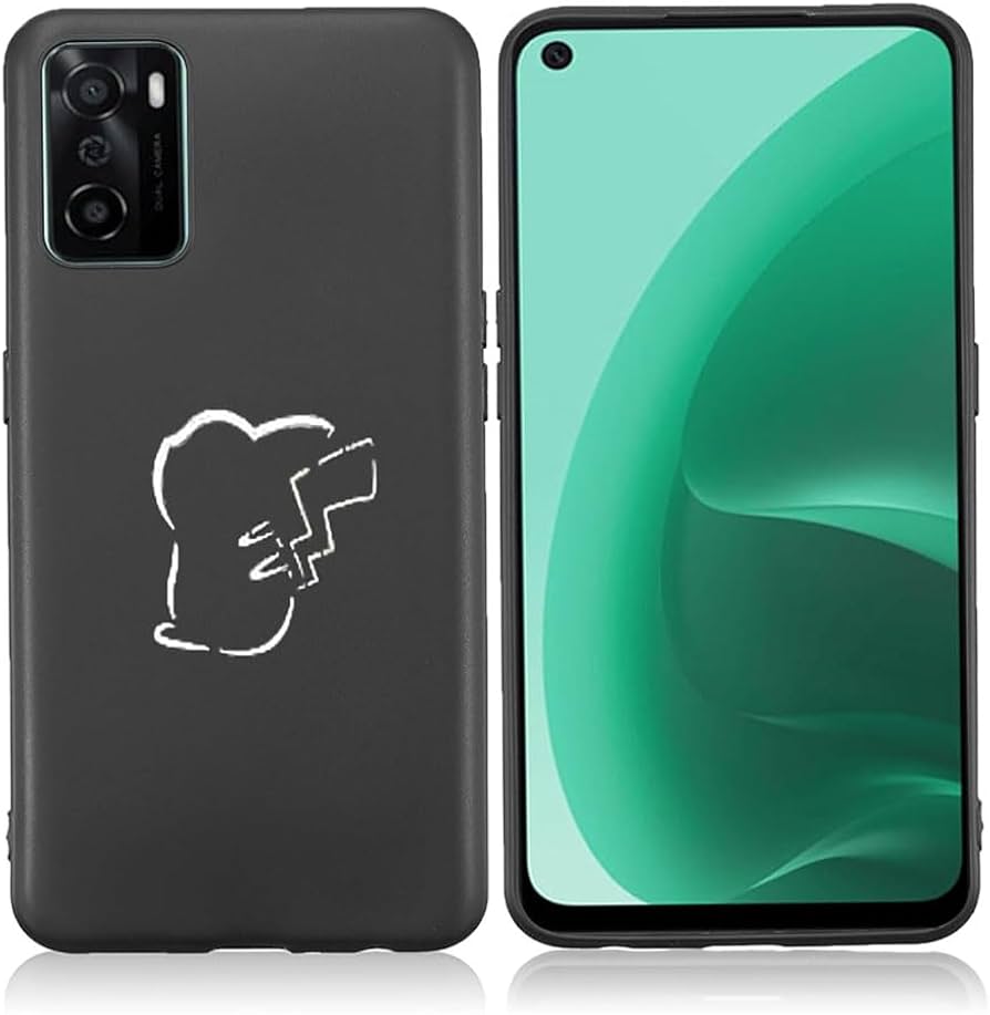 Amazon | FOR OPPO A55s 5G スマホケース耐衝撃TPU背面アイデア黒
