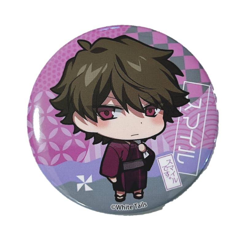 Amazon | ワイテルズ スマイル 缶バッジ バッジ 浴衣 極楽湯 RAKUSUPA