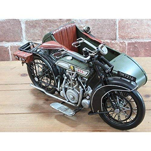 Amazon | ブリキのおもちゃ レトロバイク・サイドカー・グリーン3