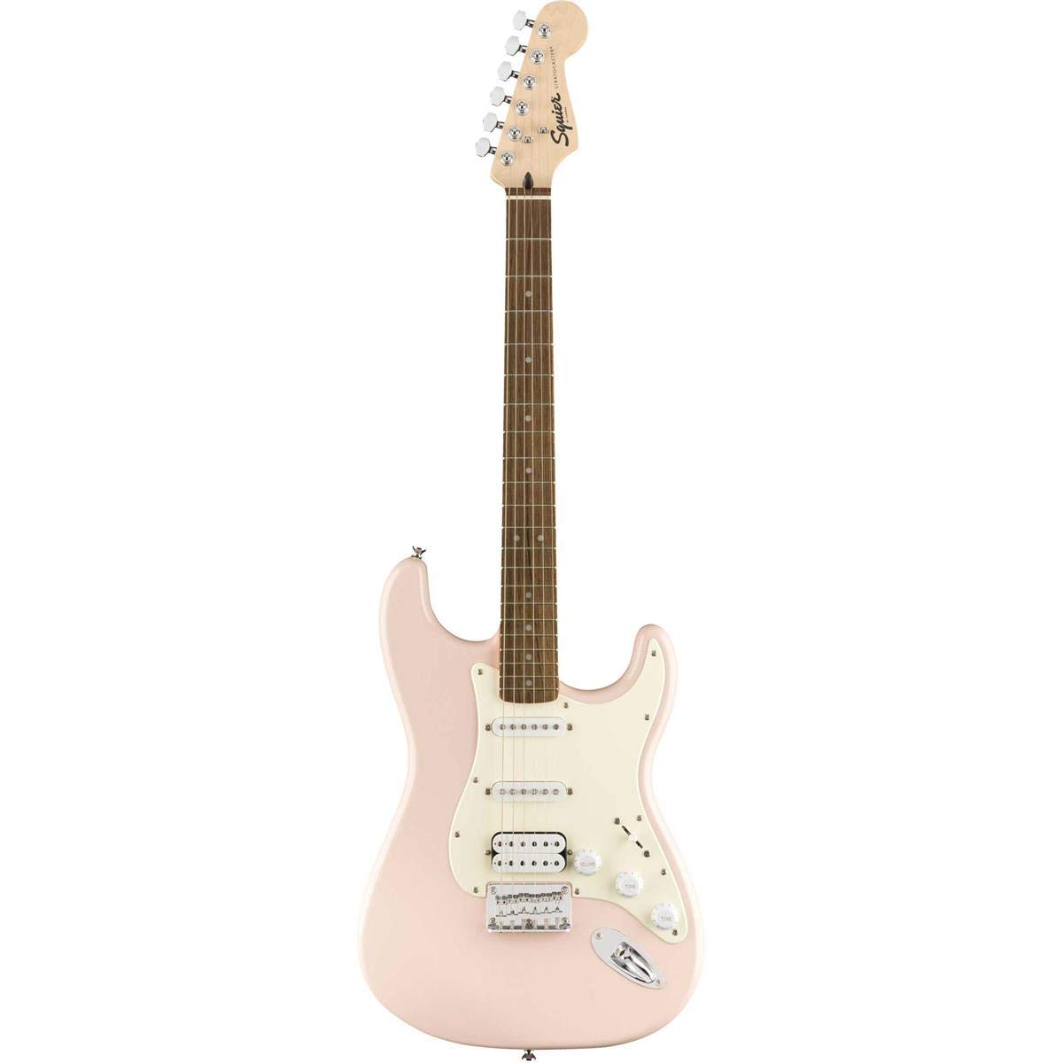 Amazon | Squier by Fender Bullet Stratocaster HT HSS Shell Pink