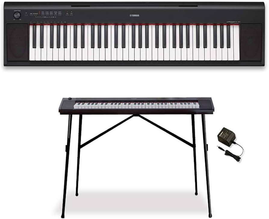 ヤマハ 電子ピアノ NP-12B カバー付き スタンド別売り Amazon | YAMAHA