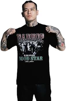 Amazon.co.jp: BADHOP バッドホップ Tシャツ ラップTシャツ yzerr : ホビー
