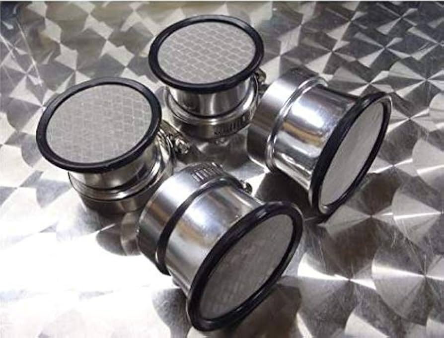 Amazon | KJT バイク用エアフィルター アルミエアファンネル 55φ×4個