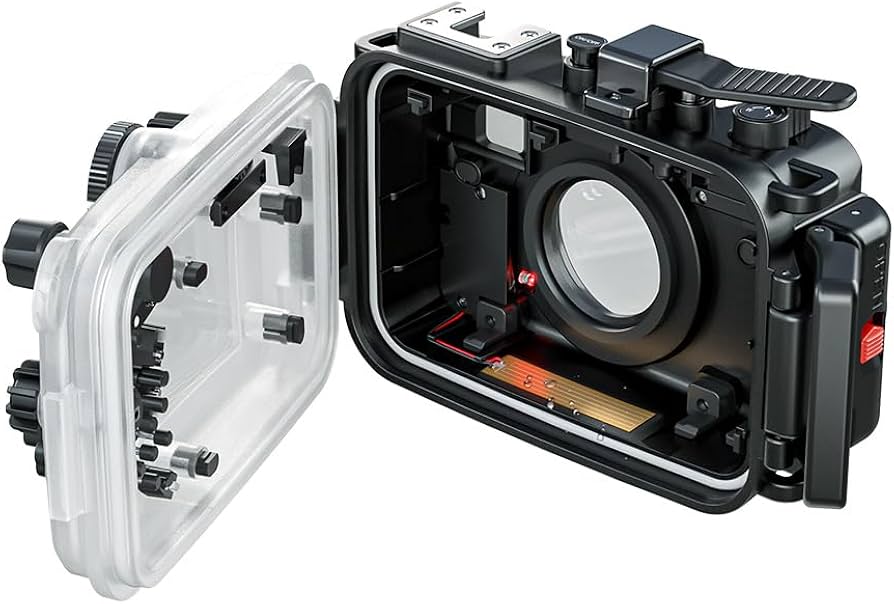 Amazon | TG7 カメラ防水ケースハウジングケース アクションカメラ水中