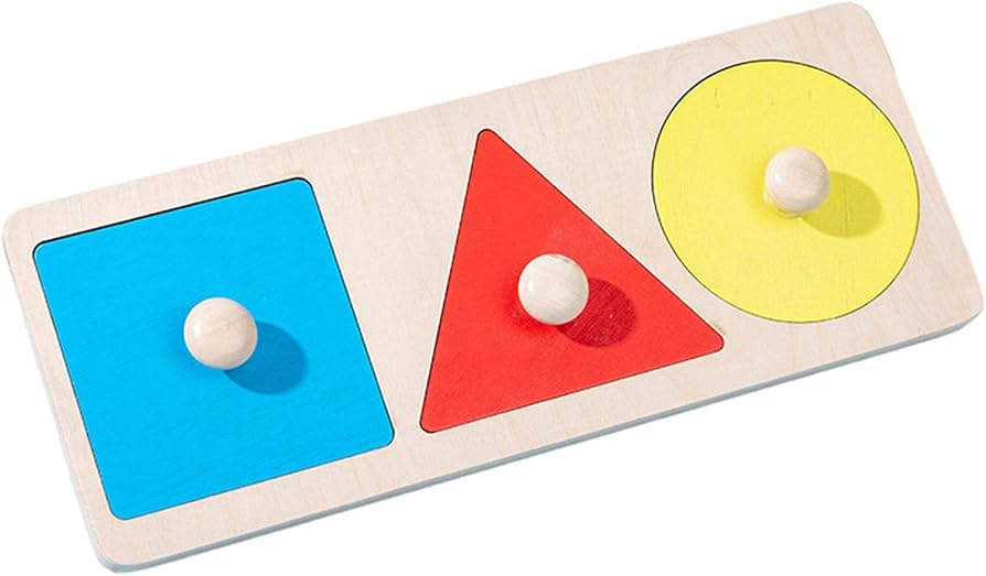 Amazon.co.jp: 木製 形合わせ パズル シェイプ 図形 幾何 木のおもちゃ