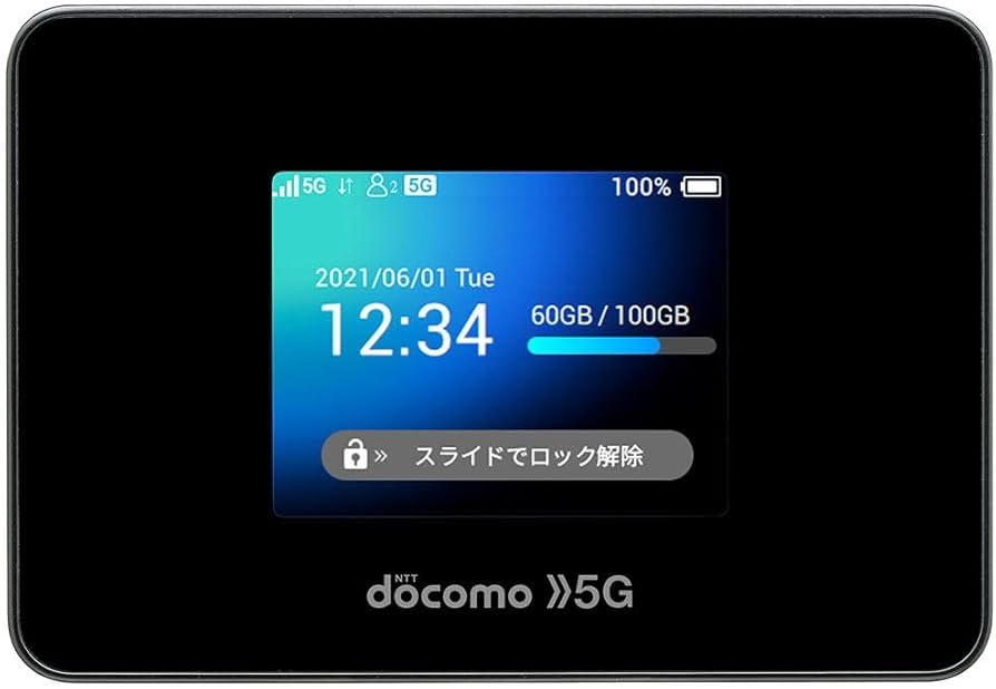 Amazon.co.jp: Docomo Wi-Fi STATION SH-52B, Black, Approx. 2.9