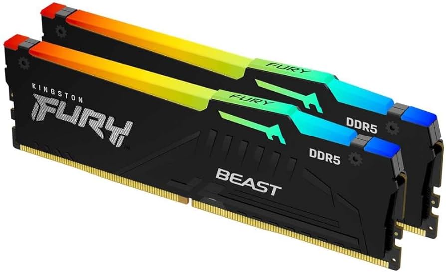 Kingston FURY Beast 16GB (2x8GB) 5600MT/s DDR5 CL36 RGB Desktop