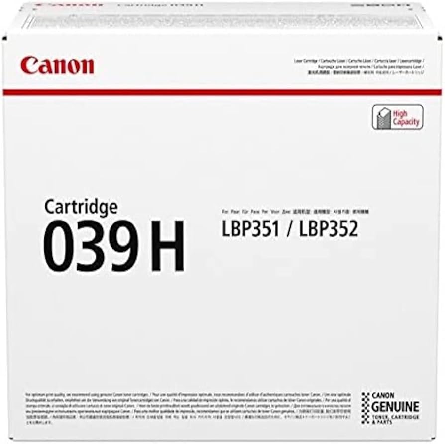 Amazon.com: Canon CNMCRTDG039H CRG-039H High Yield Black Toner
