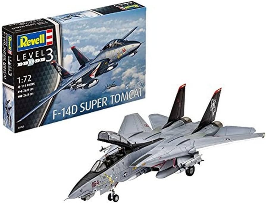 Amazon | ドイツレベル(Revell) 1/72 アメリカ空軍戦闘機 F-14D