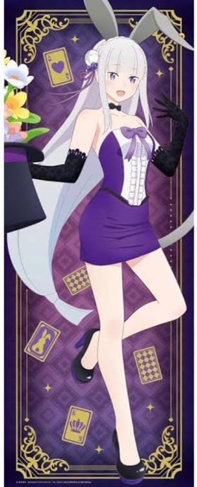 Amazon.co.jp: リゼロ 等身大タペストリー エミリア マジカルバニー