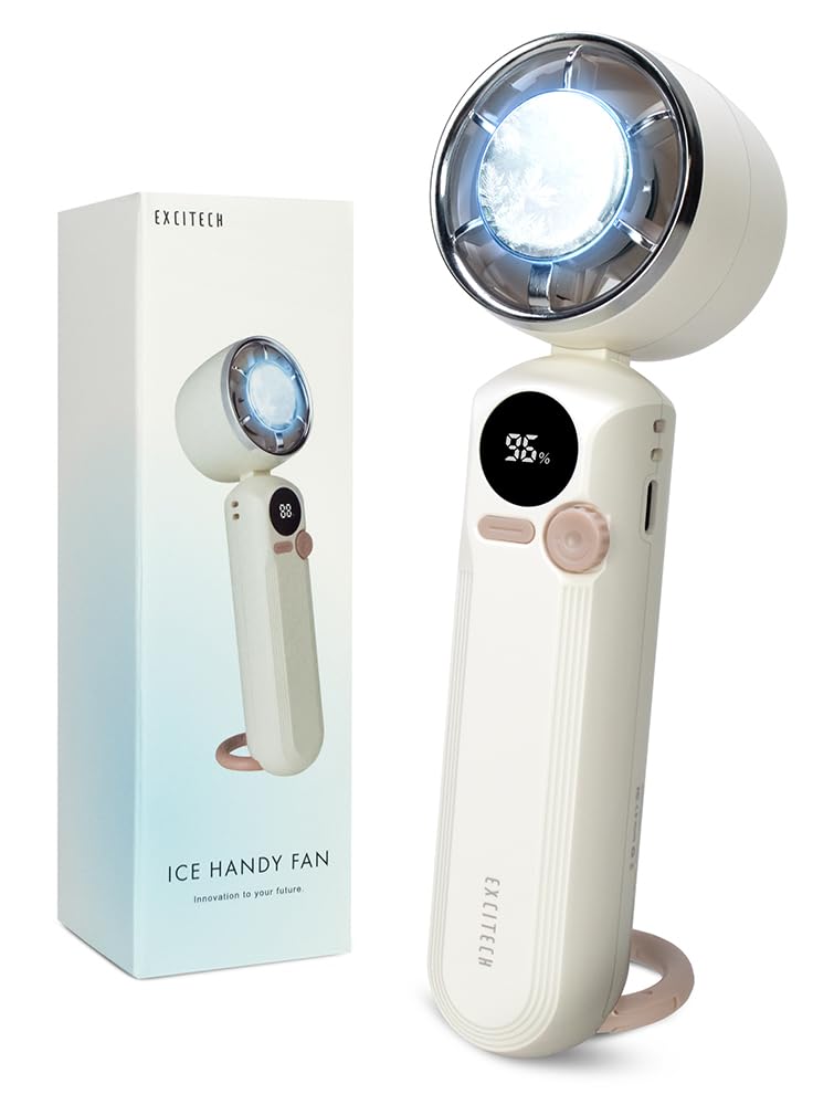 Amazon | Excitech ハンディファン【2025瞬間冷却プレート×100段階風量