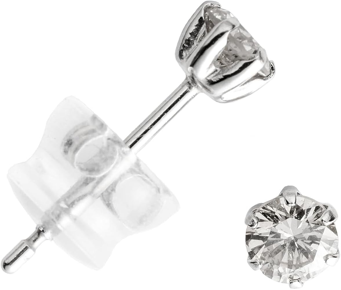 Amazon.co.jp: [Sophias & D.] プラチナ 天然 ダイヤモンド ピアス 0.3