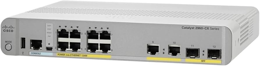 Amazon.com: Cisco Catalyst WS-C2960CX-8PC-L 8 Port PoE 2960CX