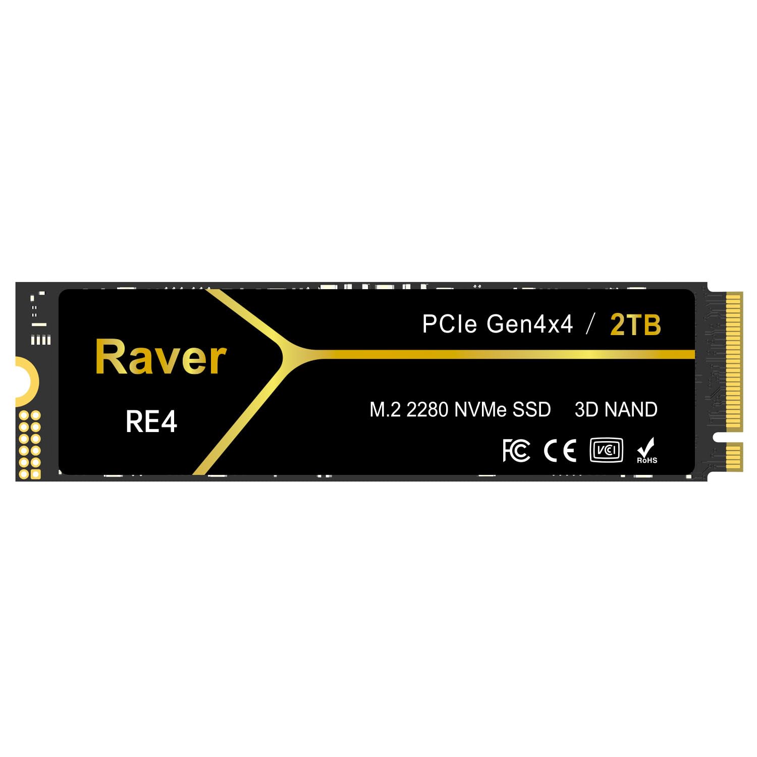 Amazon | Raver 内蔵 SSD 2TB PCIe Gen4x4 M.2 NVMe 2280 放熱シート付