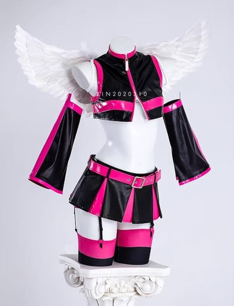 Amazon.co.jp: 2.5次元の誘惑 ミリエラ コスプレ衣装+髪飾り+翼+靴下