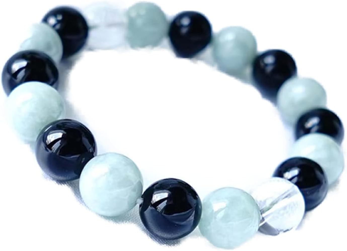 Amazon | ブルーコーン パワーストーン ブレスレット 天然石 モリオン