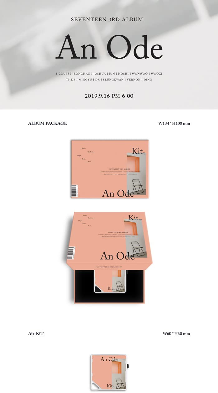 Amazon.com: Seventeen 'An Ode' '3rd Regular Album Kihno Kit