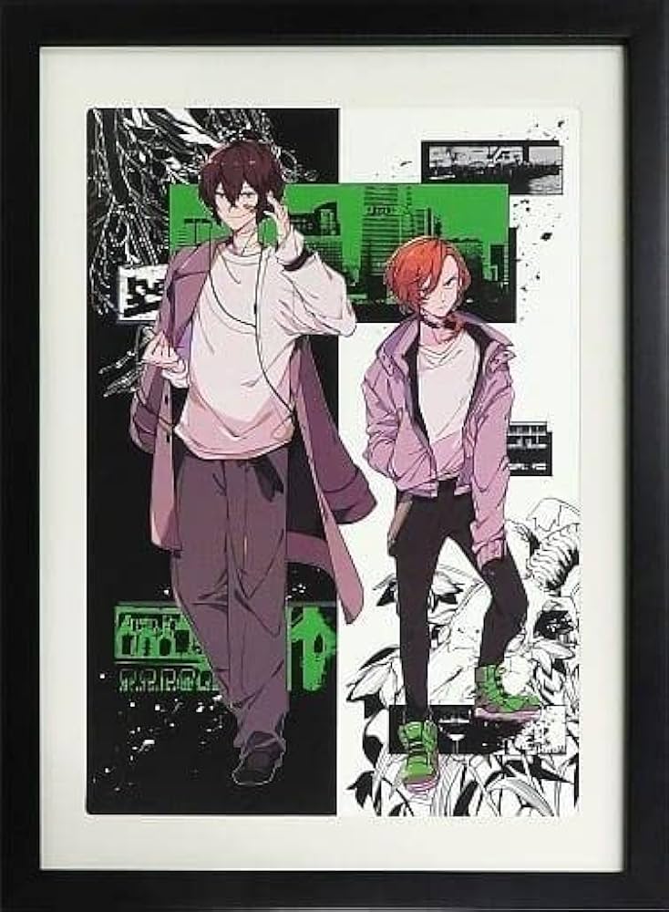 Amazon.co.jp: 文豪ストレイドッグス カラー 複製原画A太宰治＆中原中