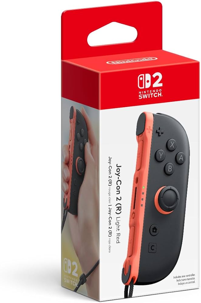 Amazon.com: Nintendo Joy-Con™ 2 (R) Light Red : Everything Else