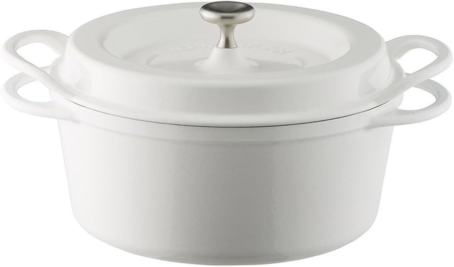 Amazon｜バーミキュラ 鋳物ホーロー鍋 22cm パールホワイト 無水調理
