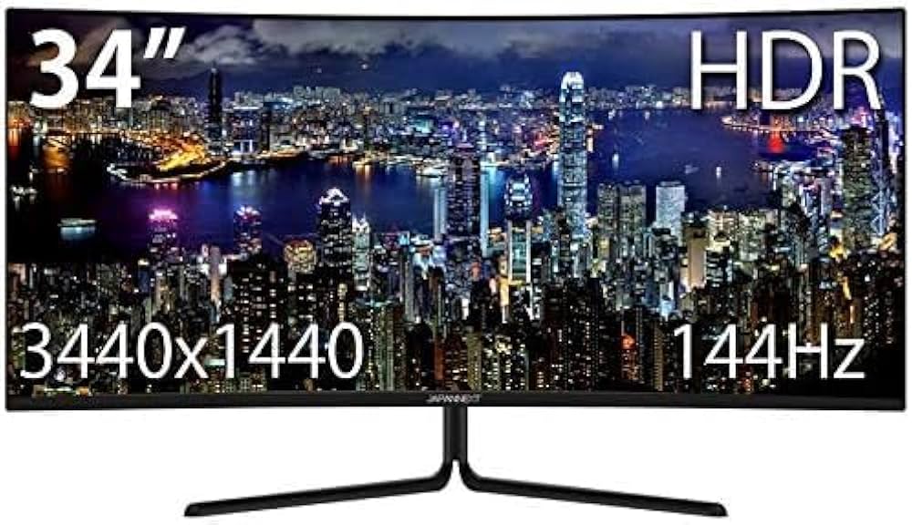 Amazon.co.jp: JAPANNEXT 34インチ ゲーミングモニター 144Hz 1ms