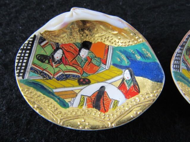 ひな祭り はまぐりの貝合わせ 手書きかな百人一首 源氏物語絵巻