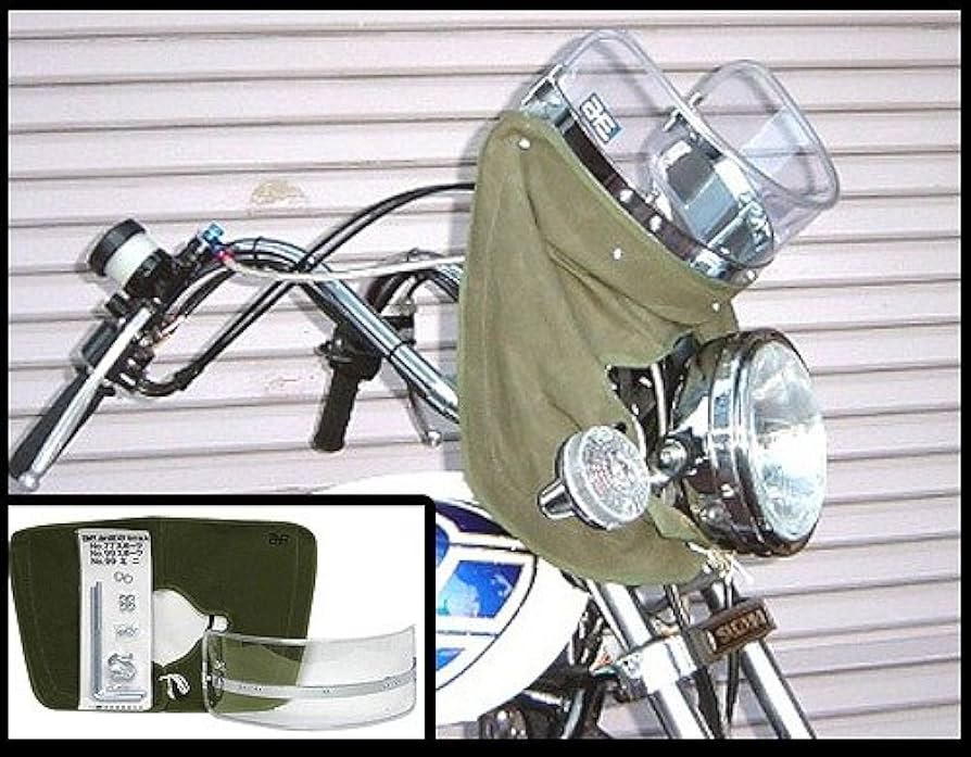 Amazon | Z-FATHER 旭風防 クリア 短風防(緑布タレ) | スクリーン本体