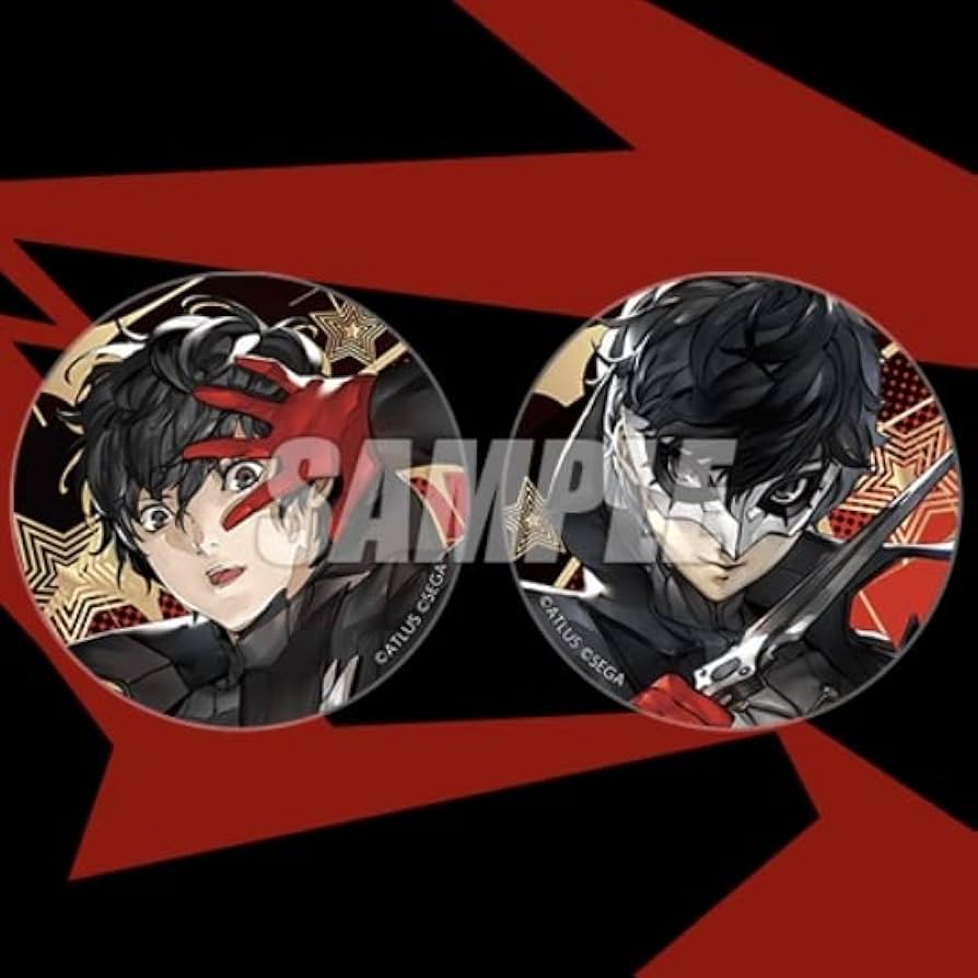 ペルソナ5ザロイヤル ゲーマーズ特典 缶バッジ 主人公 ジョーカー