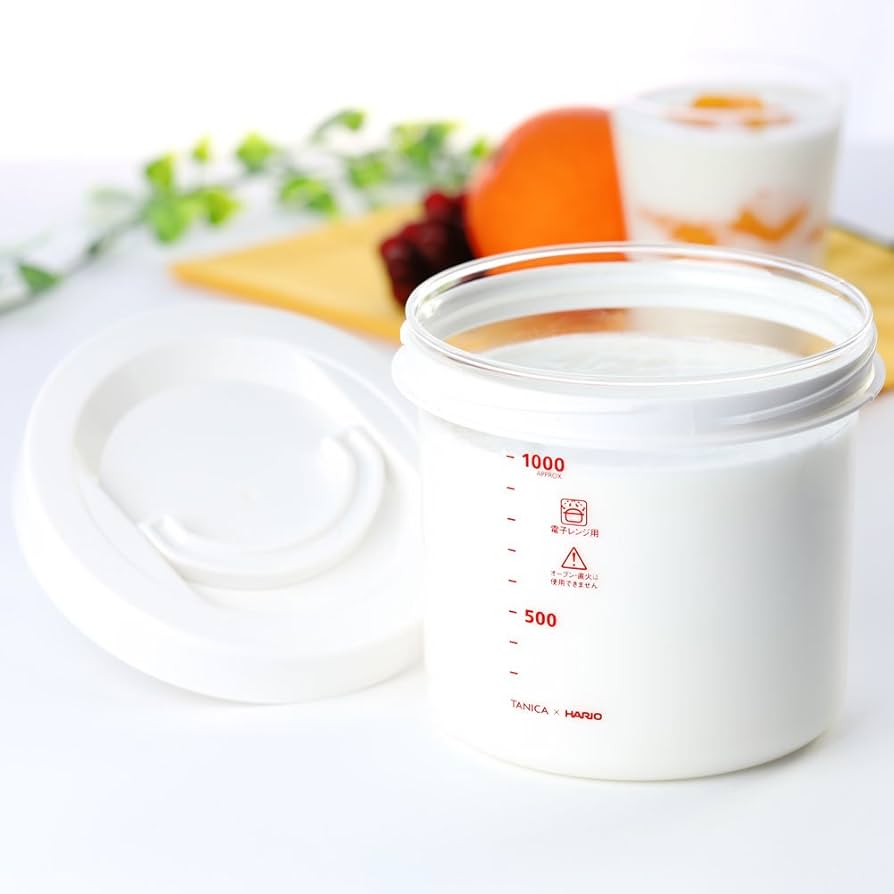 Amazon | TANICA ガラス内容器(YS-01)専用 ホワイト ※ヨーグルティアS