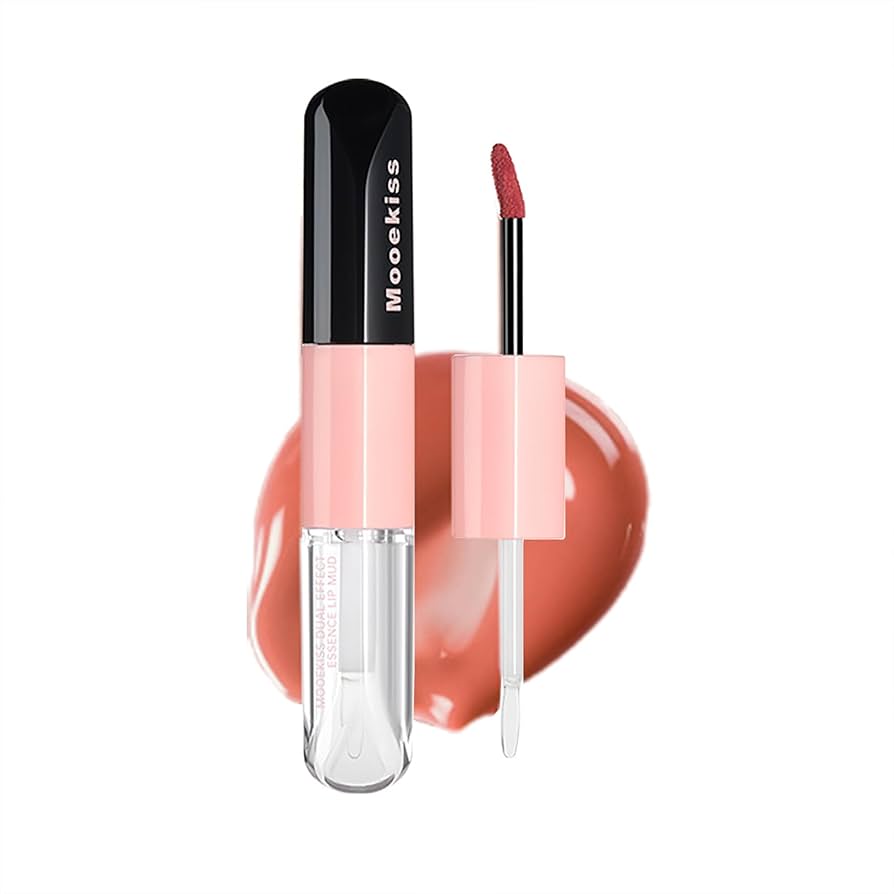 Amazon | Mooekiss リップグロス 2in1 高発色 ダブルエンド うるおい