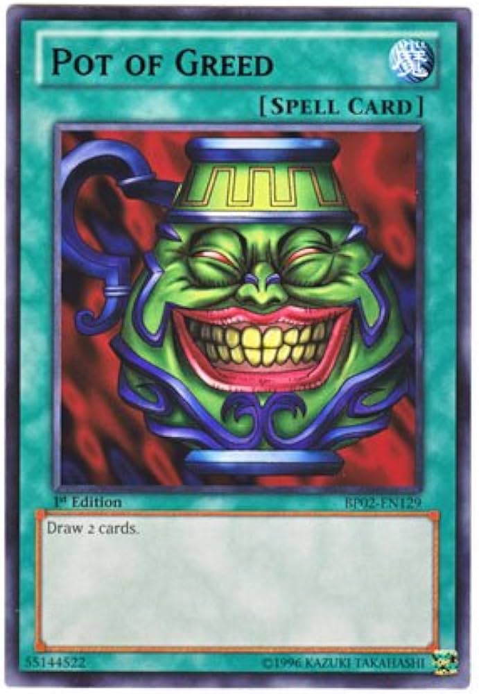 Amazon.co.jp: 遊戯王 英語版 BP02-EN129 Pot of Greed 強欲な壺 (レア