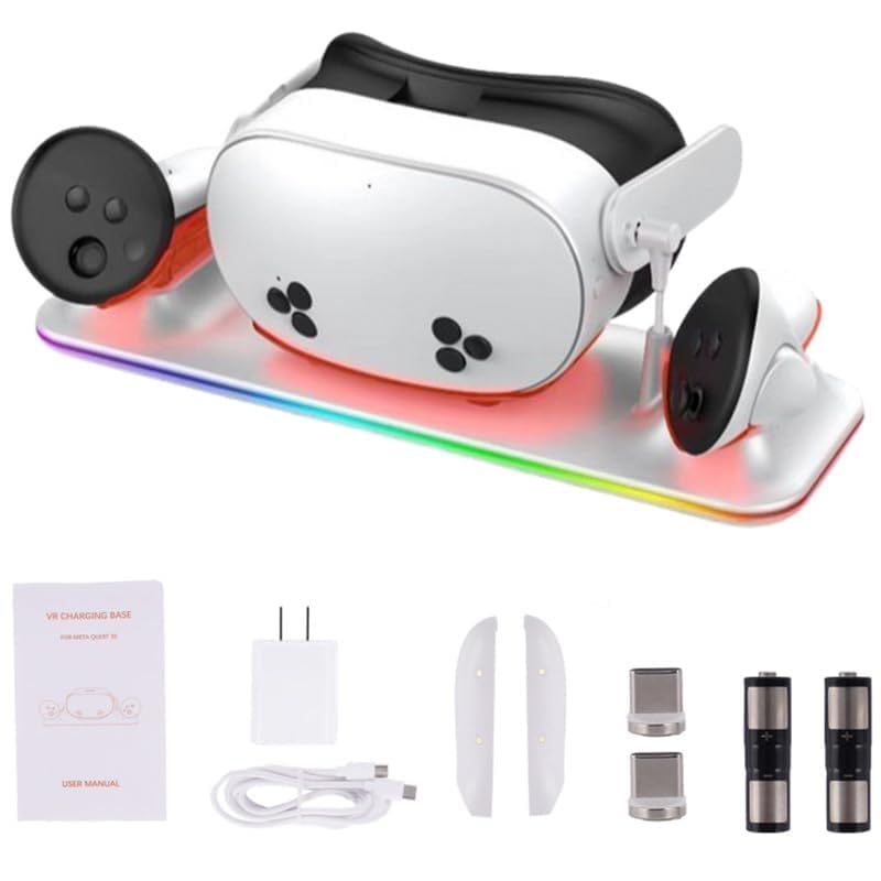 Amazon | Meta Quest 3S 対応 充電ドック 磁気 デザイン Quest 3S VR