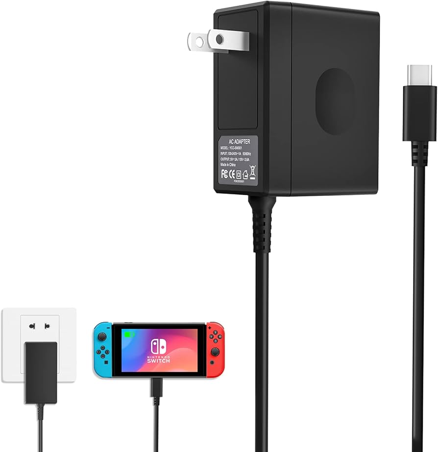 Amazon.com: YCCSKY Charger for Nintendo Switch,AC Adapter for