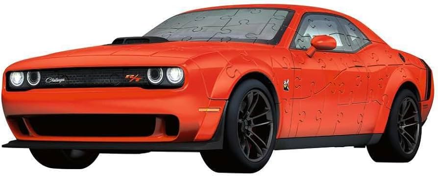 Amazon.com: Ravensburger - Dodge Challenger Red 3D Puzzle | 3D
