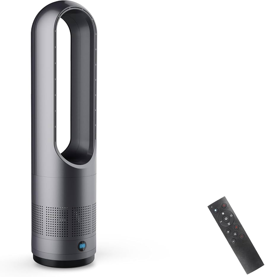 Amazon | 【冷暖兼用・羽根なし】扇風機 タワーファン セラミック