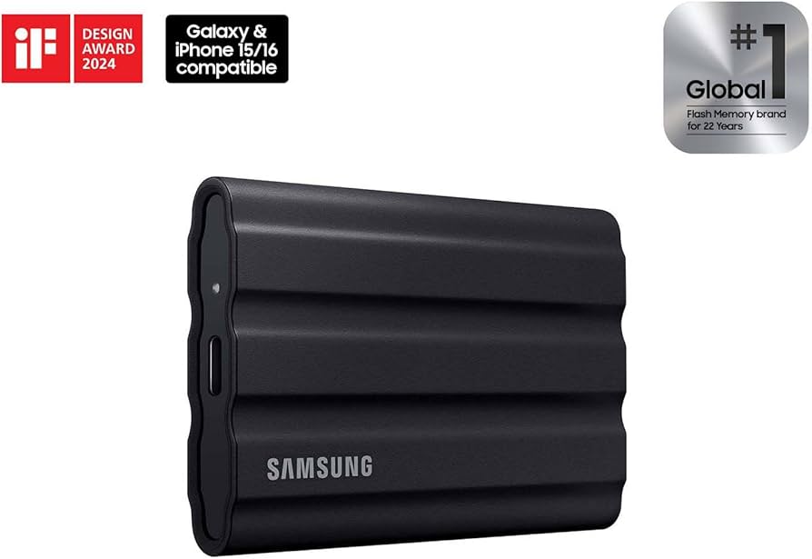 Amazon.com: Samsung T7 Shield 4TB Portable SSD - 1050MB/s, Rugged