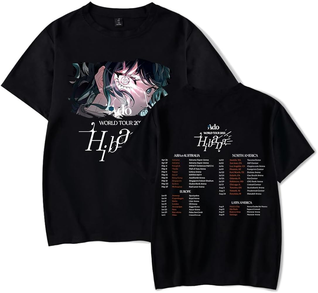 ADO Hibana World Tour 2025 T-Shirt Women Men Short Sleeve Tee