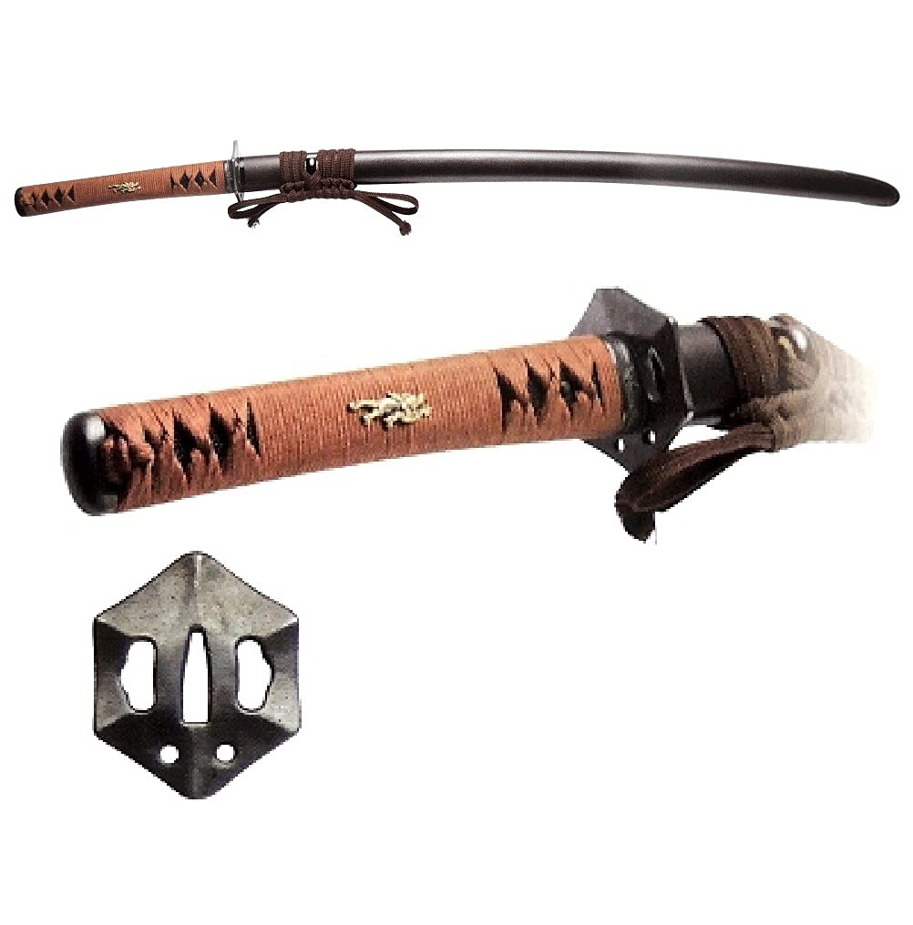 Amazon.co.jp: 【受注生産品】居合刀-2 #108 突兵拵○縁頭:銅地古美