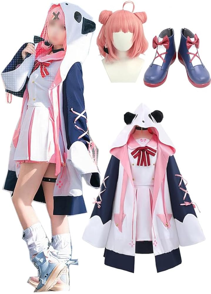Amazon.co.jp: [楽コス] 笹木咲 コスプレ 衣装 フルセット VTuber 制服