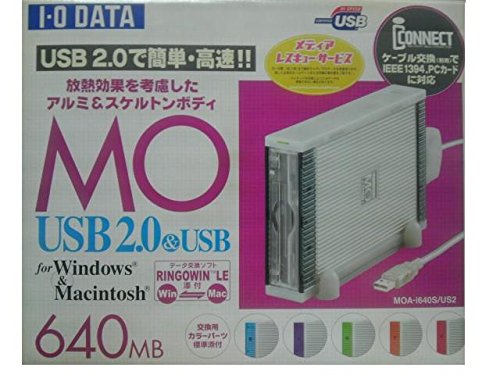 Amazon.co.jp: I-O DATA USB2.0 & i-CONNECT対応 640MB MOドライブ MOA