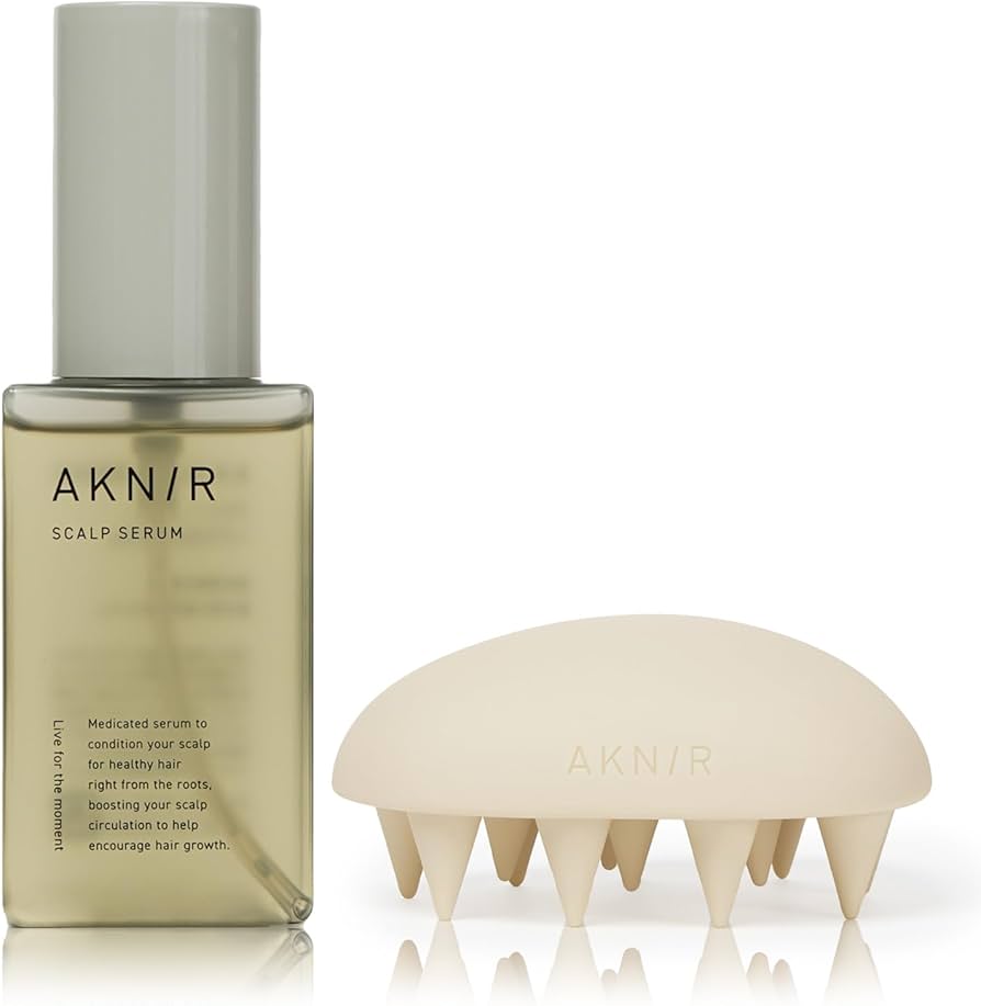 Amazon | AKNIR アクニー ヘアスカルプセラム + スカルプブラシ セット