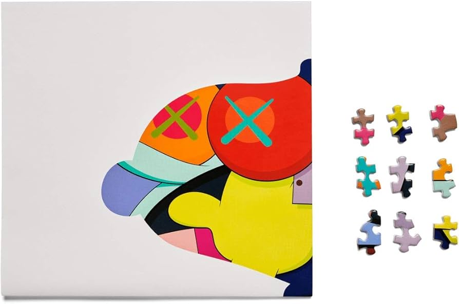 KAWS TOKYO FIRST開催記念グッズ ジグソーパズル100ピース2種 KAWS