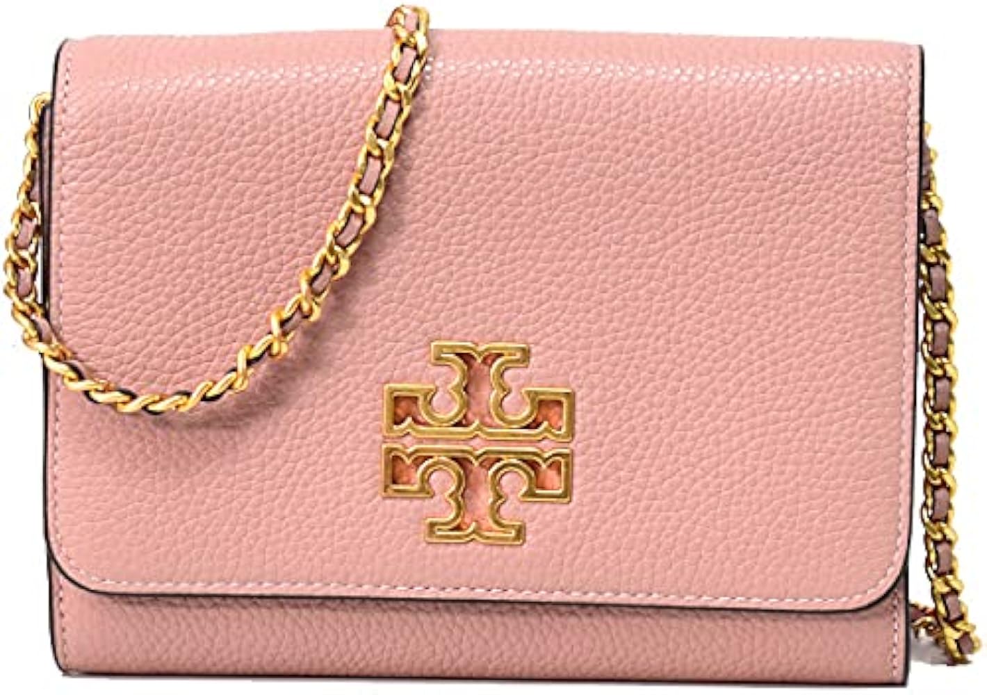 Amazon | [トリーバーチ] バッグ レザー ブリテン ロゴ チェーン