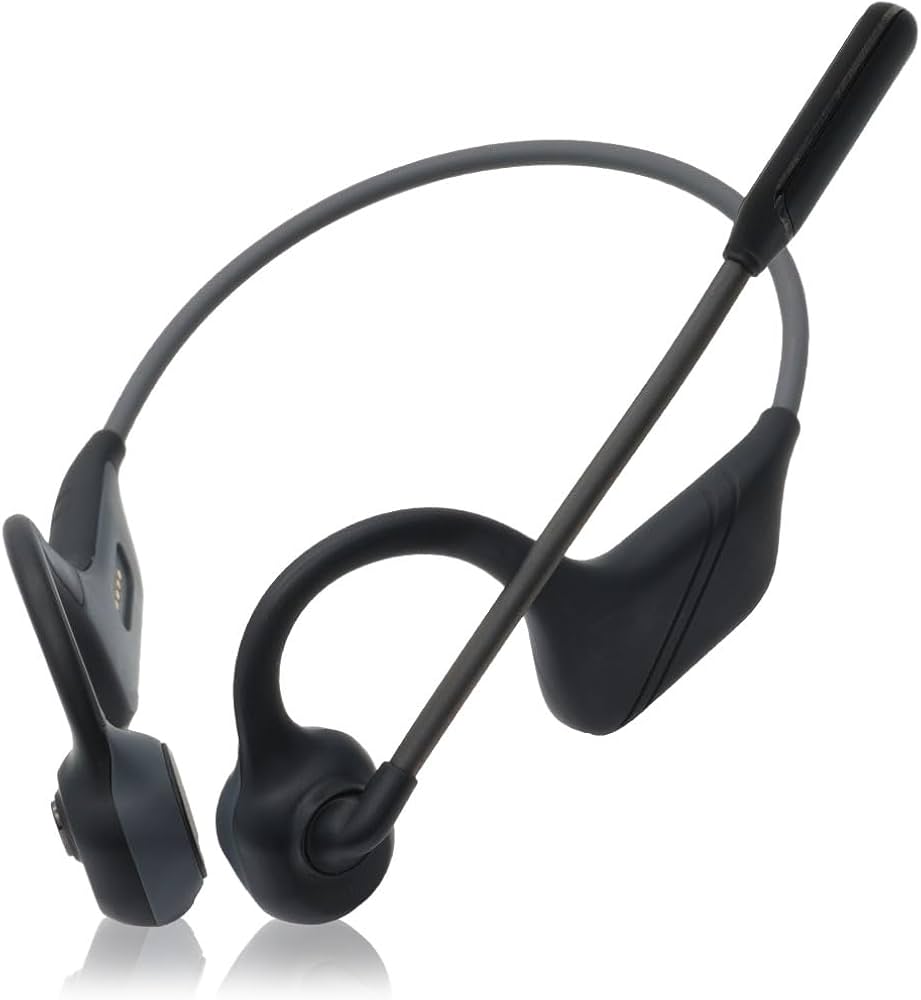 Amazon.co.jp: MOVE 骨伝導ヘッドセット 耳を塞がない イヤホン マイク