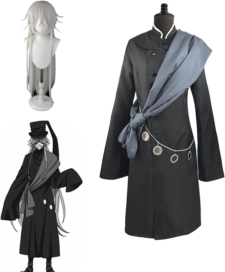 Amazon.co.jp: [DYCUYIL] 葬儀屋 コスプレ衣装 黒執事 元死神 アンダー