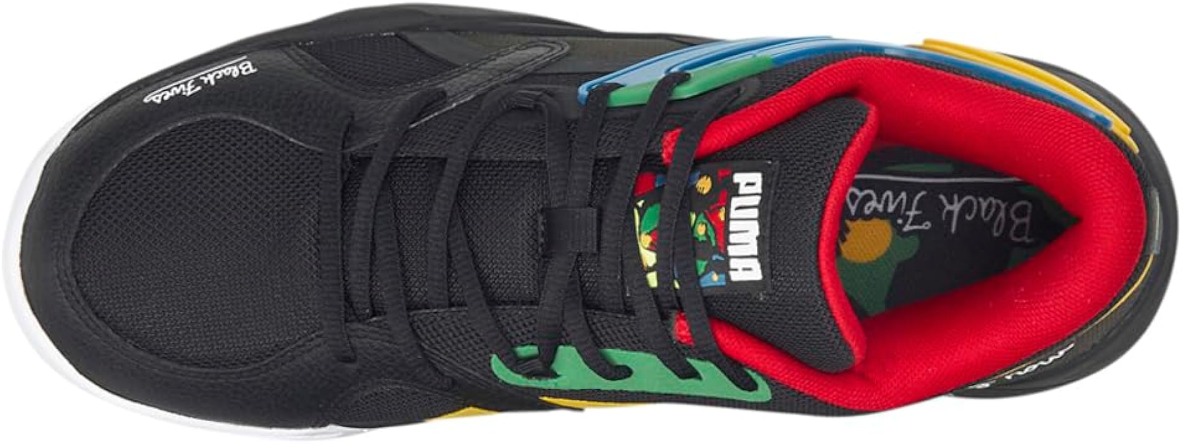 Amazon.com | PUMA TRC Blaze Court Black Fives Puma Black/Saffron