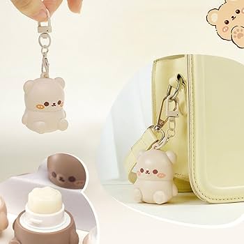 Amazon.co.jp: かわいいクマのリップクリーム子供用ポータブル