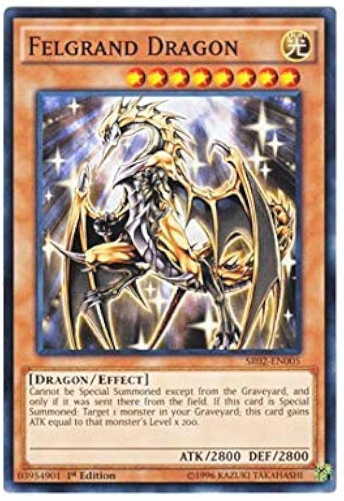 Amazon.co.jp: 遊戯王 英語版 SR02-EN005 Felgrand Dragon フェル